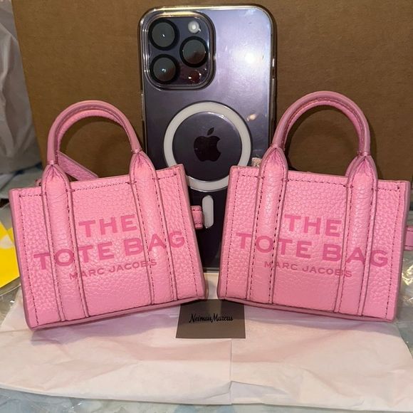 Marc Jacobs Nano tote bag charm Fluro candy pink - Picture 4 of 9